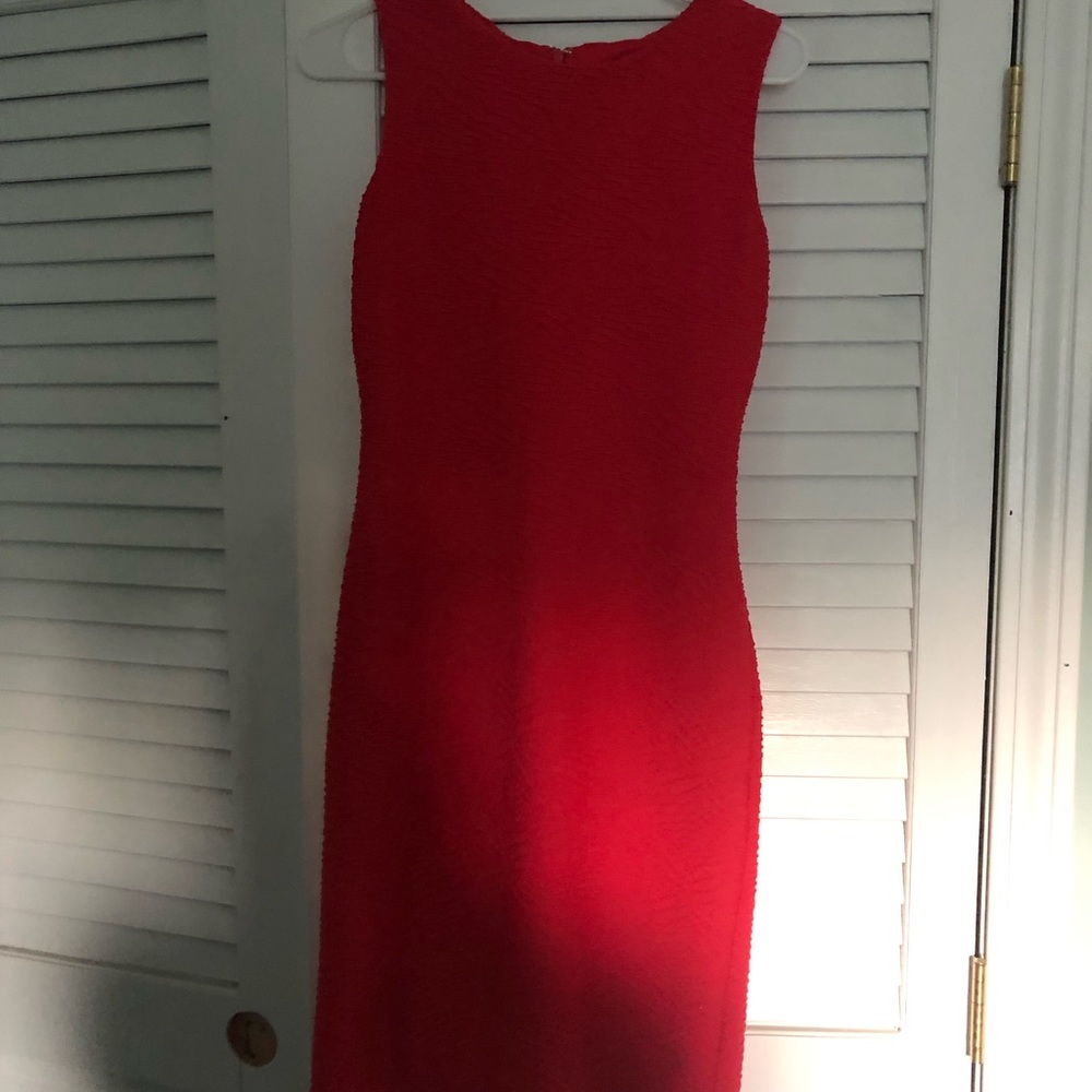 Calvin Klein Coral Size 2 Dress Great Condition  Worn once